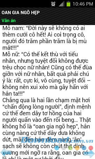 Oan gia ngõ hẹp