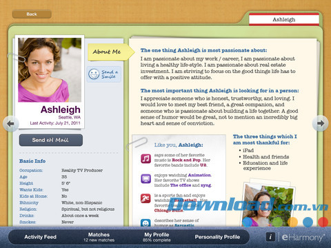 eHarmony for iPad