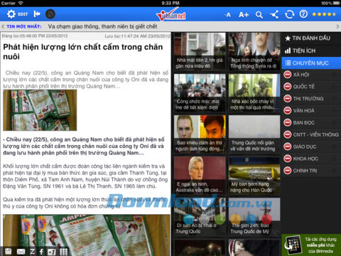 Vietnamnet HD for iPad