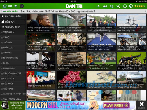 Dan tri HD for iPad