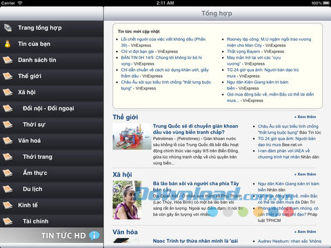 Tin tức HD Lite for iPad