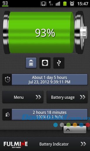 Fulmine Battery Indicator