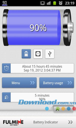 Fulmine Battery Indicator