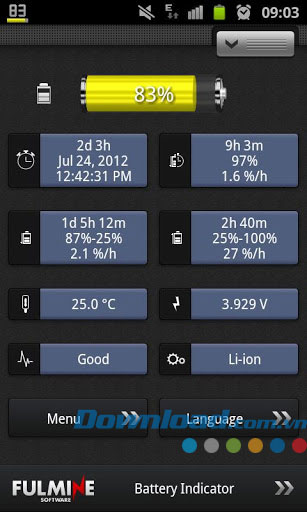 Fulmine Battery Indicator