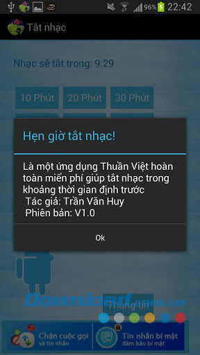 Hẹn giờ tắt nhạc