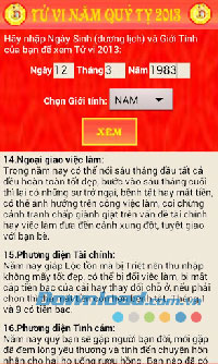 Chọn Tuổi Hợp Xông Nhà 2013