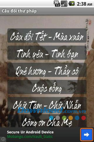 Câu đối thư pháp