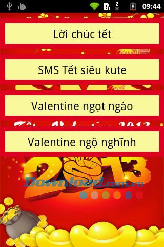 Lời chúc Tết - Valentine 2013