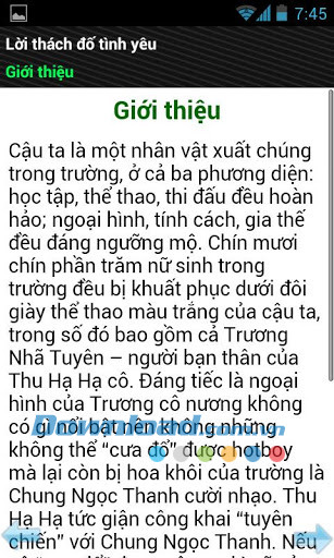 Lời thách đố tình yêu