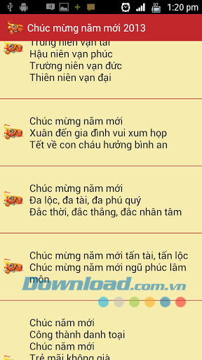 Nhắn tin chúc tết 2013