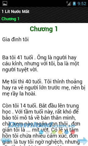 1 lít nước mắt